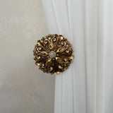 Wall Curtain Hook Round in Moroccan Style ancient gold