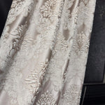 Floral damask jacquard curtain fabric sample with luxury woven texture