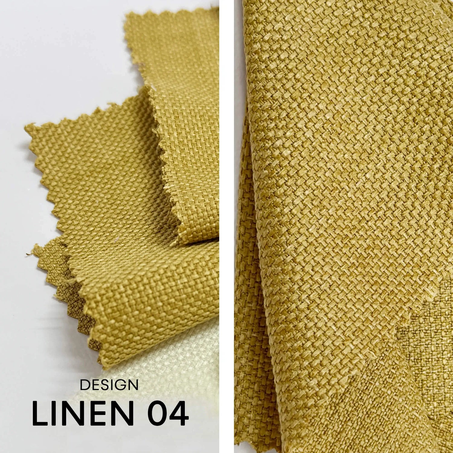 fabric for Curtains Burlap / Linen for Farmhouse Living Room, Bedroom, Kitchen, Custom Made Mustard Yellow Panel