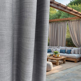 Curtains Burlap / Linen for Farmhouse Living Room, Bedroom, Kitchen, Custom Made Gray Panel
