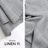 Linen fabric for Shower Curtain Panel, Light Gray, Heavy