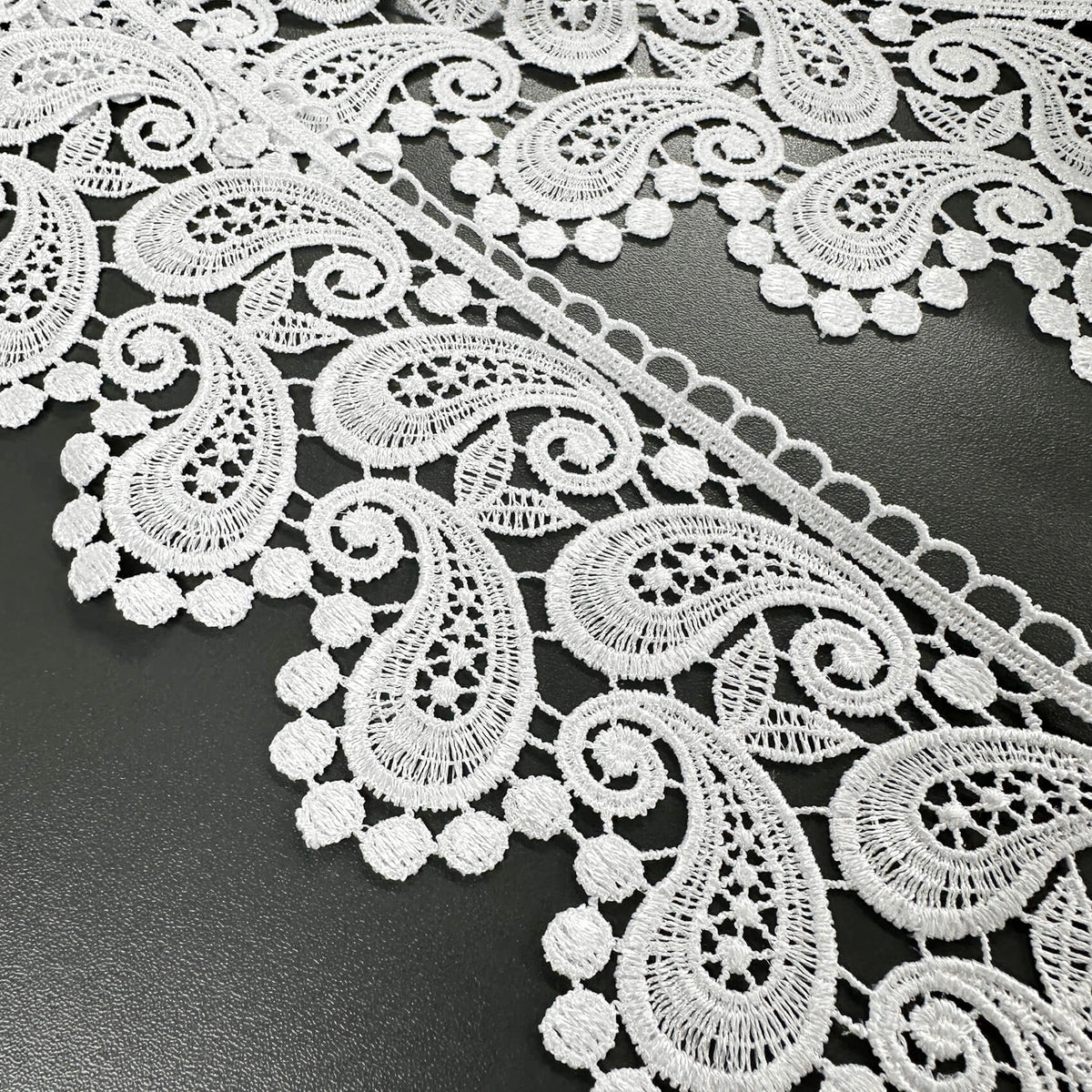 Lace Trim Cotton Guipure  in style of Turkish Сucumber 