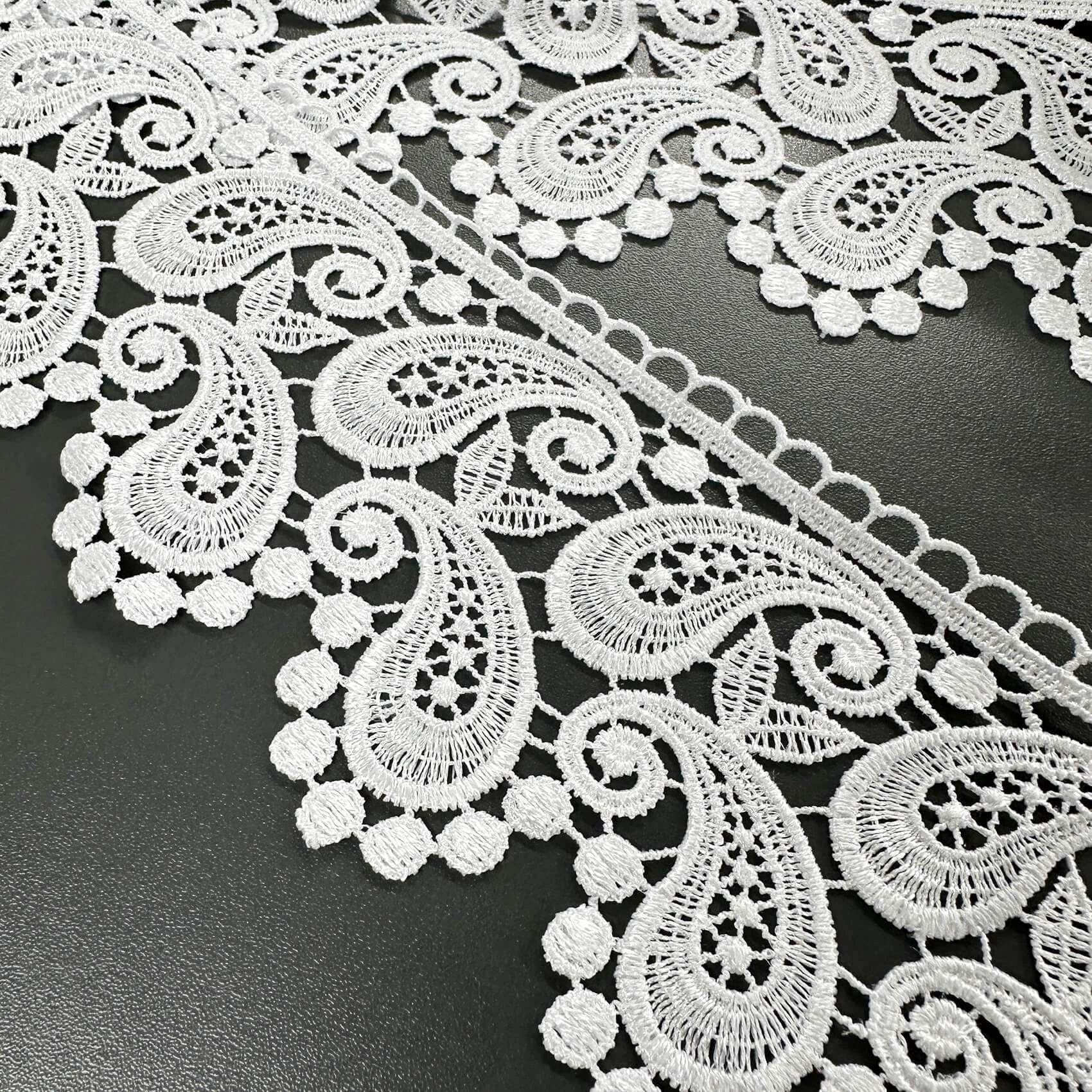 Lace Trim Cotton Guipure  in style of Turkish Сucumber 