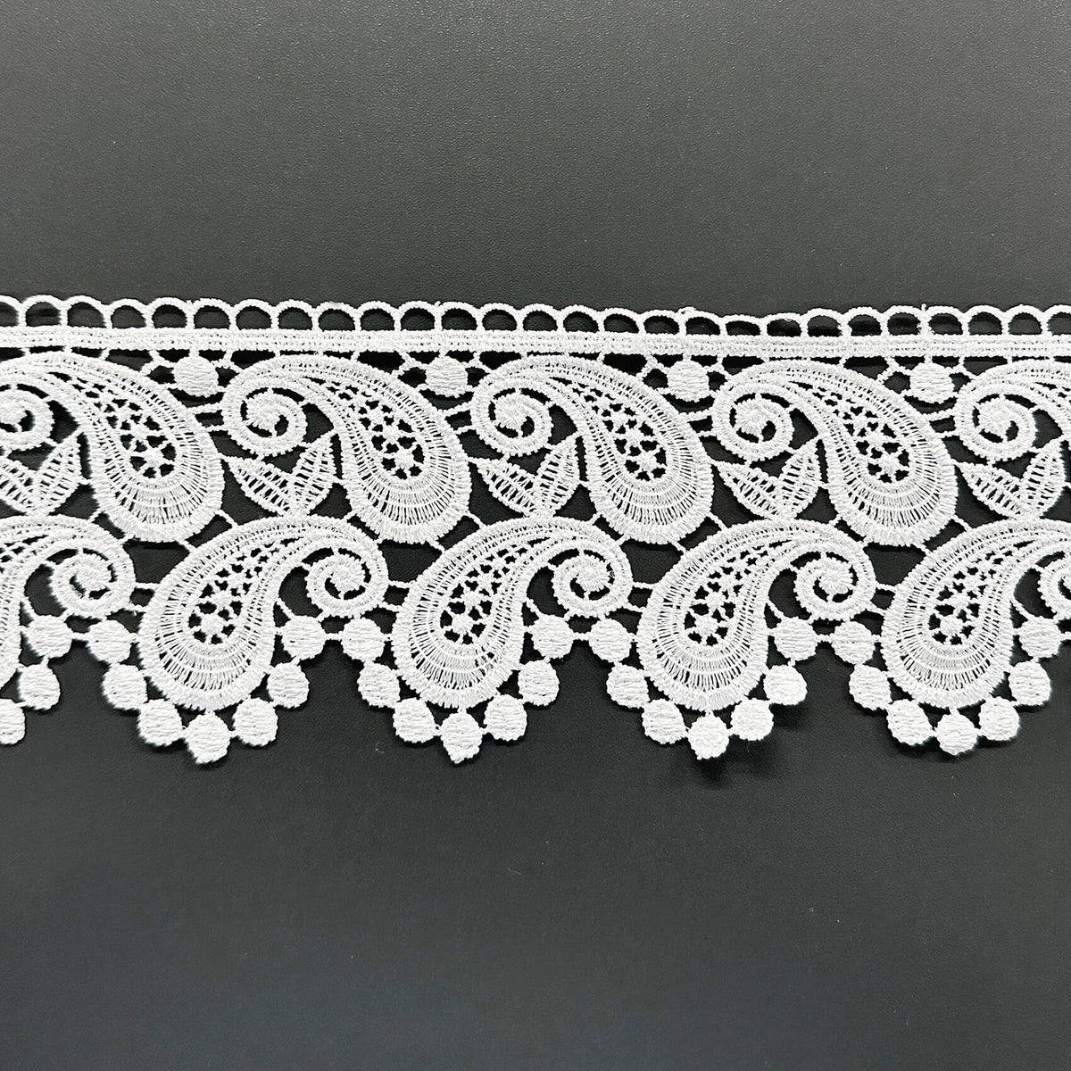 Lace Trim Cotton Guipure  in style of Turkish Сucumber 