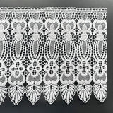 Lace Trim Scalloped White