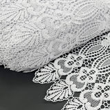 Lace Trim Scalloped White