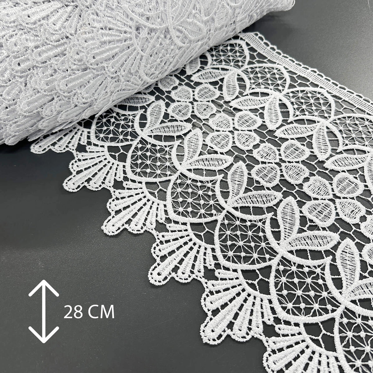 Lace Trim Crochet Cotton Wide Guipure 