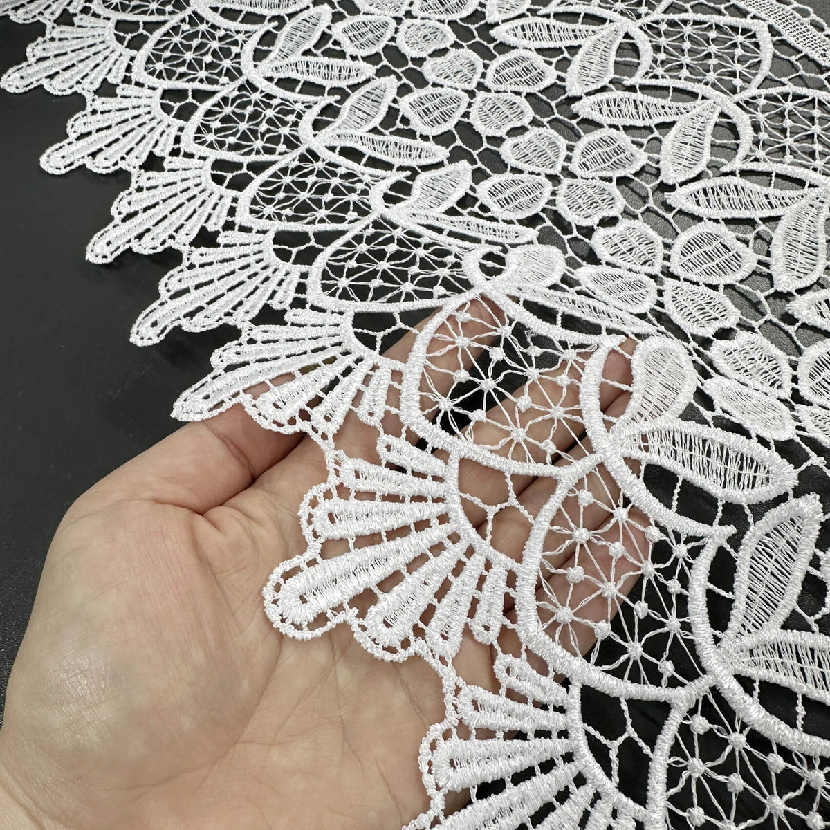 Lace Trim Crochet Cotton Wide Guipure 