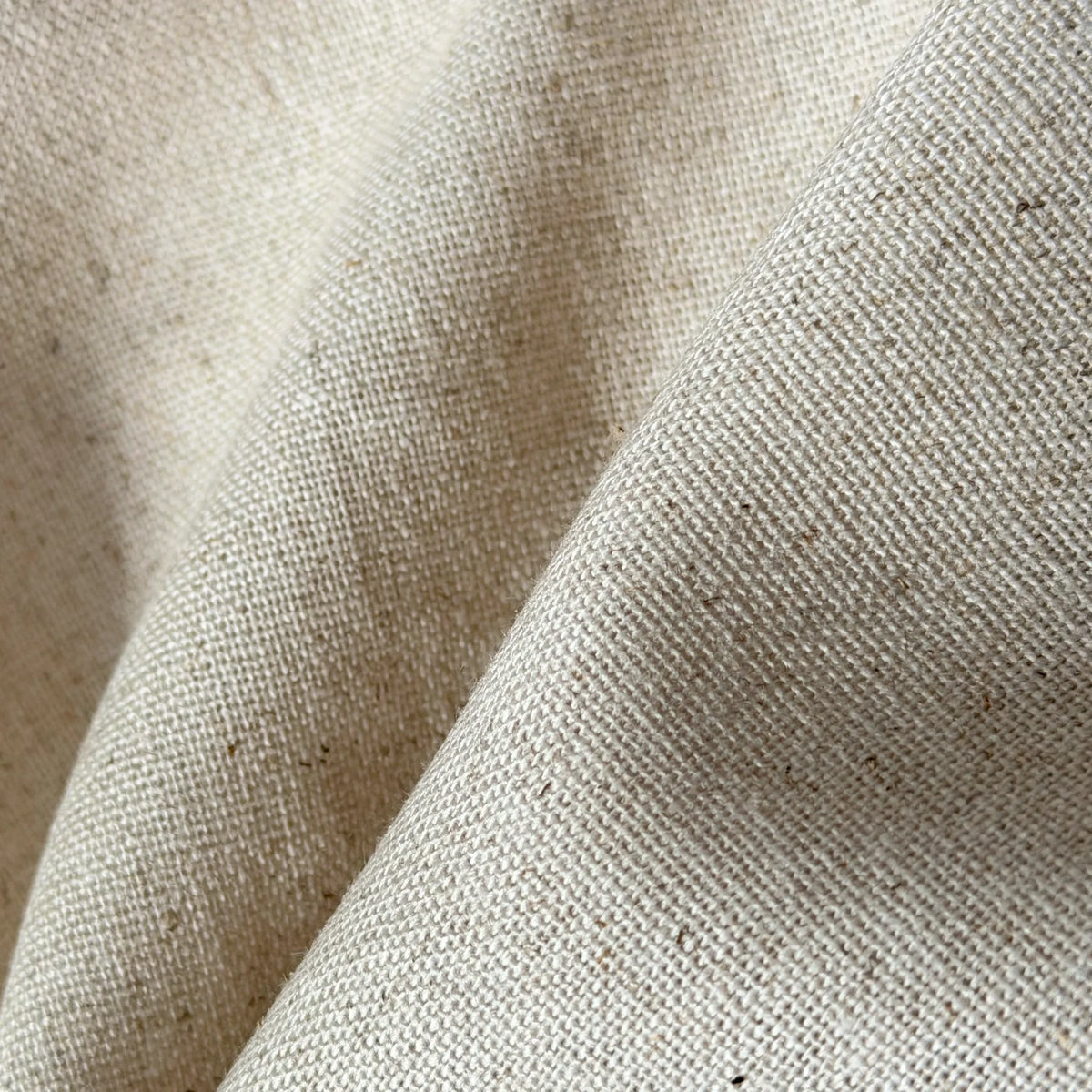 Rustic Oatmeal Linen Sidelight French Door Curtain