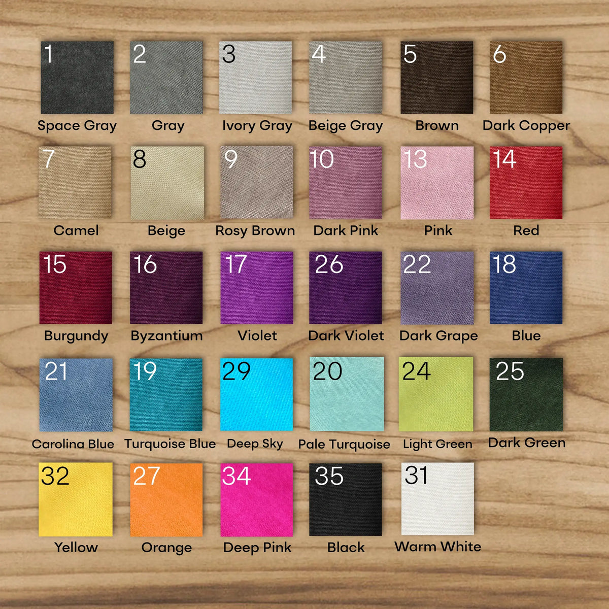 color palette for Openwork Curtain Laser Cut Curl Pelmet
