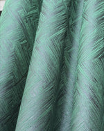 Curtains Custom Green with a Rich Texture, Modern Luxury Art Deco Style