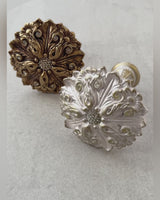 Wall Curtain Hook Round in Moroccan Style, Curtains Drape Tie Back Floral
