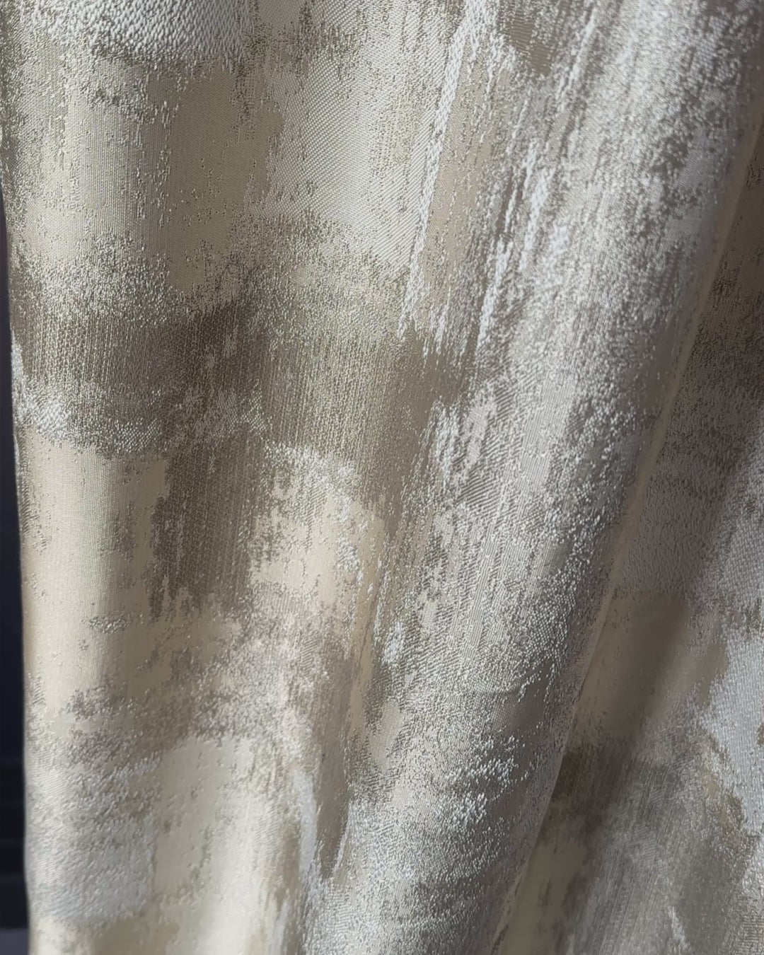 Jacquard Curtains Panel for Living Room in Art Deco Style, Modern Custom Luxury Patterned Drapes