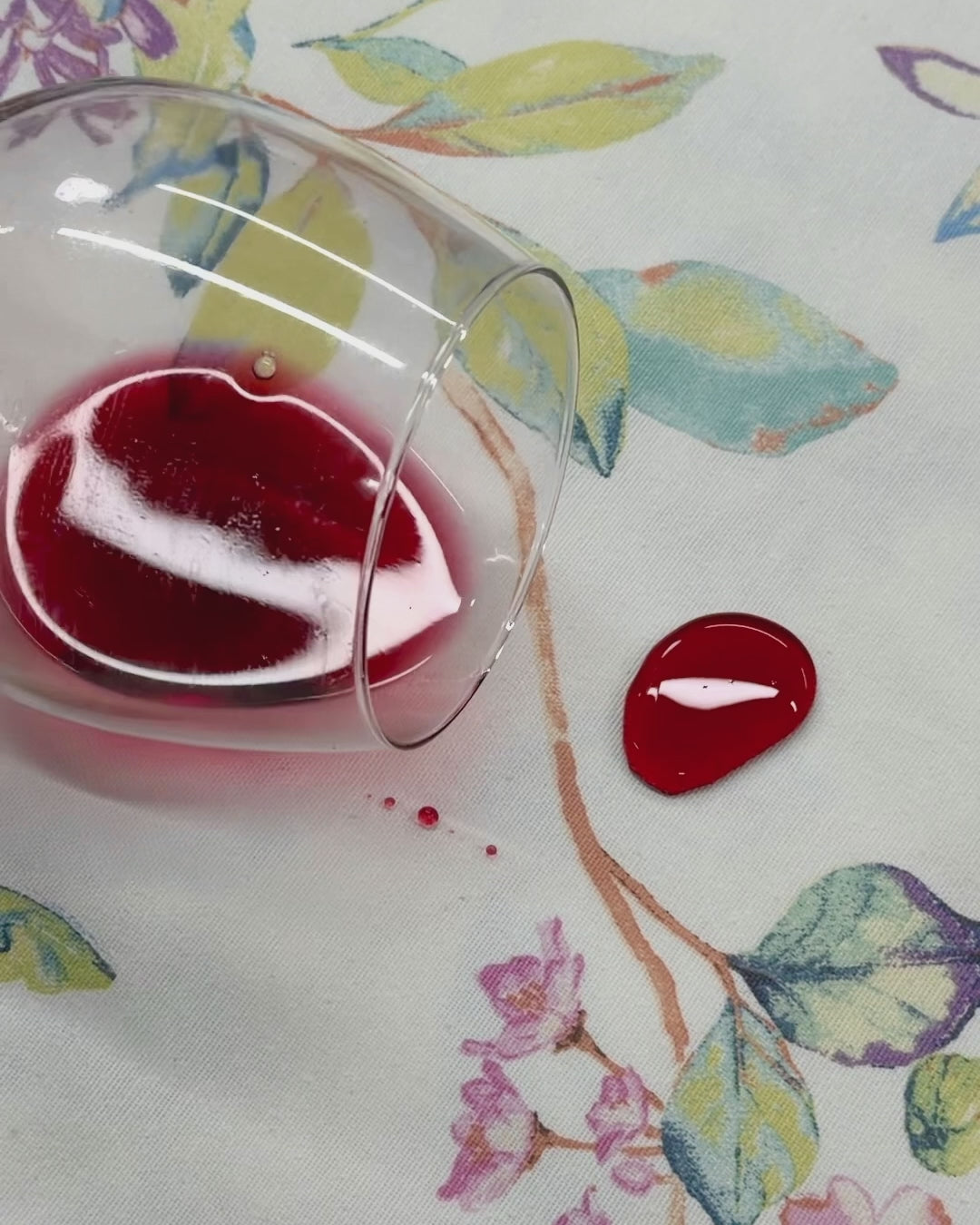 Linen Tablecloth Waterproof Wipeable, Botanical Bird Table Cover, Cottage Style