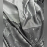  Curtain Panels fabric Striped Gray for Living Room