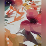 Tea Table Runner Personalized Floral with Watercolor Pattern