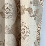 Jacquard fabric for Curtains for Living Room, Bedroom in Retro Vintage Bohemian Style, Custom made, Floral Patterned  