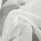Close-up of white mesh curtains fabric with a grid pattern