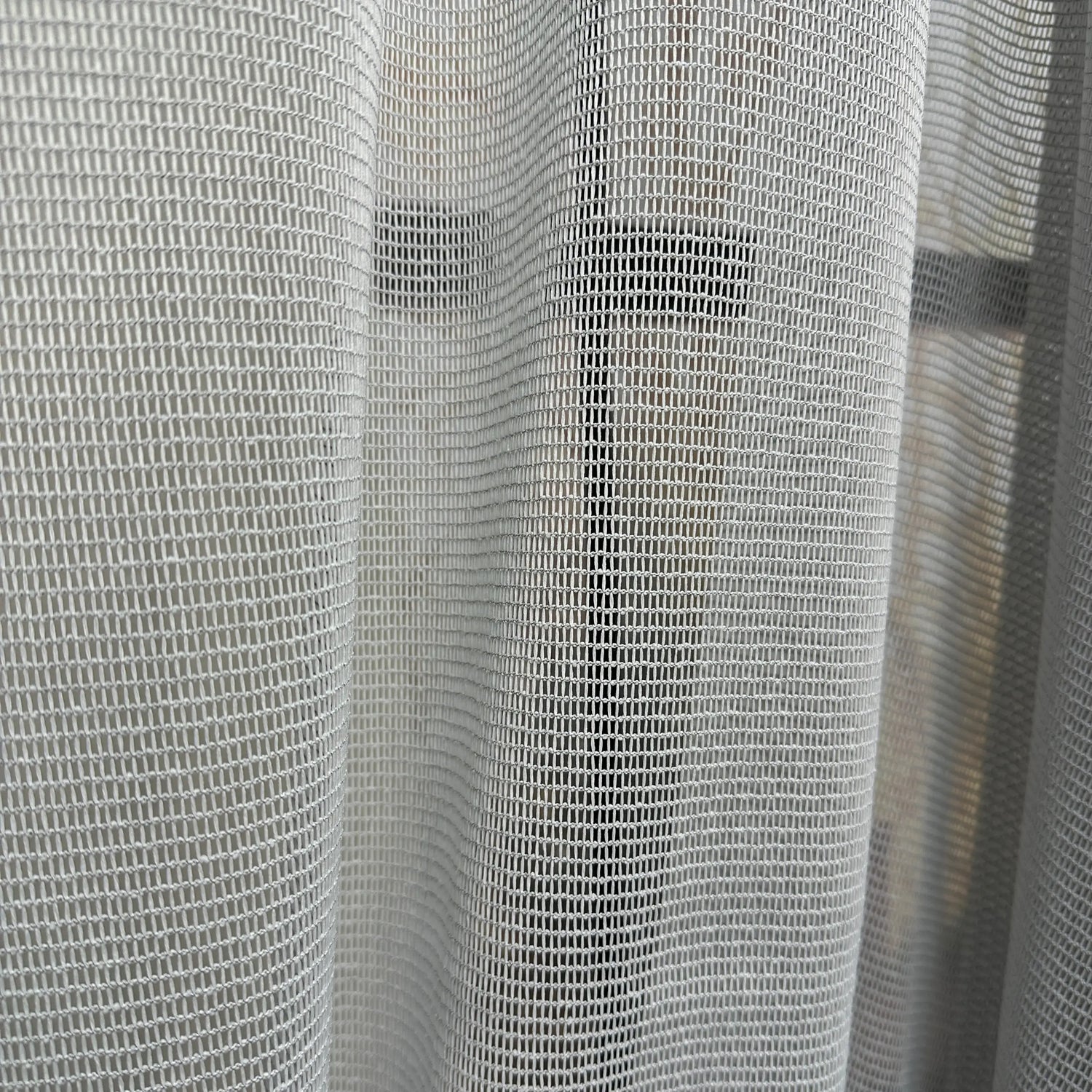 Close-up of a textured gray curtain Scratch Resistant, Anti Claw Cat Proof 