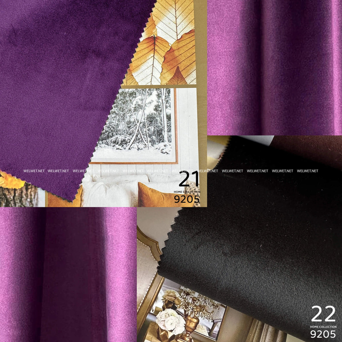 Velvet Panel Curtains Custom Blackout