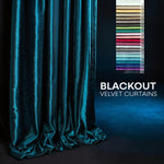 Custom velvet blackout curtains with luxury fabric and made to measure design
