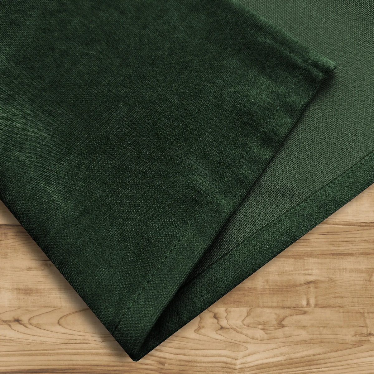 Dining Table Runner, Plain Green Moss Сhristmas Fabric 
