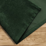 Dining Table Runner, Plain Green Moss Сhristmas Fabric 
