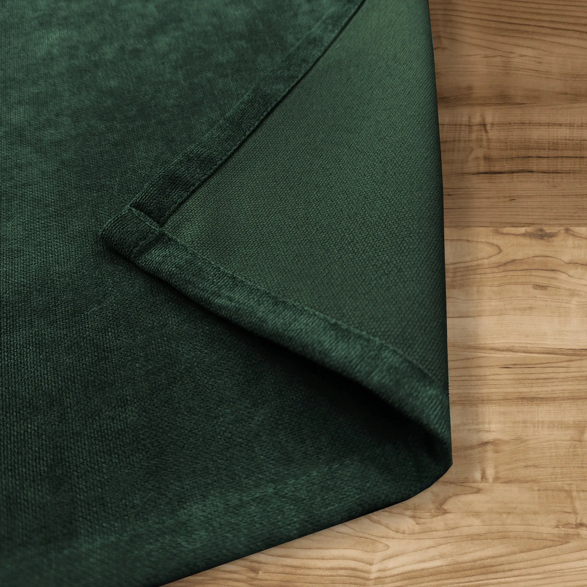 Dining Table Runner, Plain Green Moss Сhristmas Fabric 