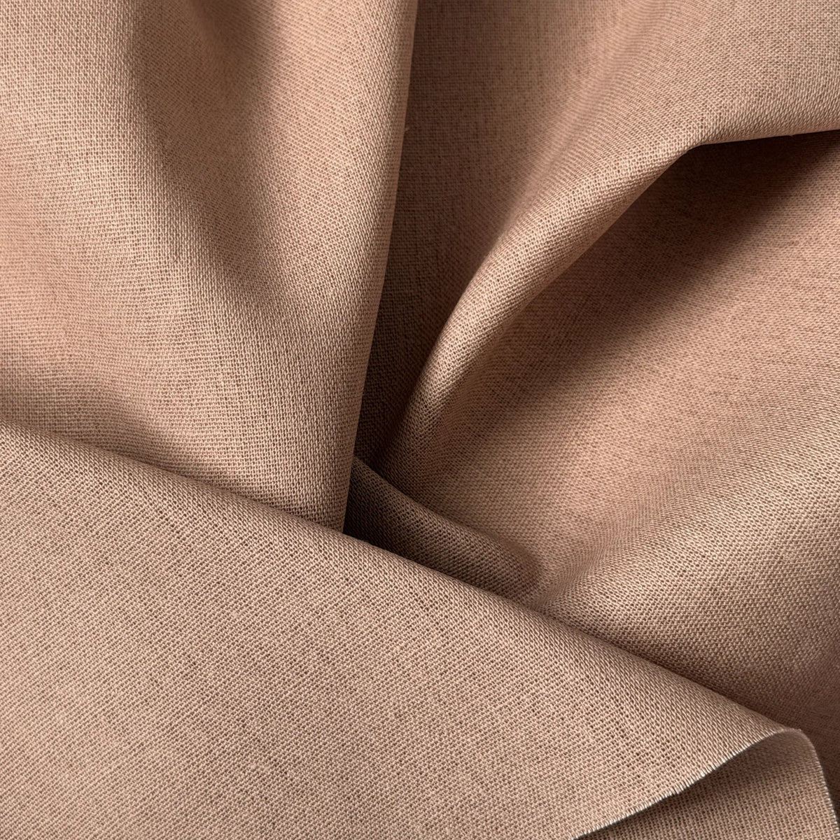 Linen Canopy Bed Curtains – Warm Taupe Viscose Linen Bed Drapes for Four Poster Bed