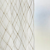 Lace Curtain with Geometric Pattern, Custom Made Voile Bedroom Tulle