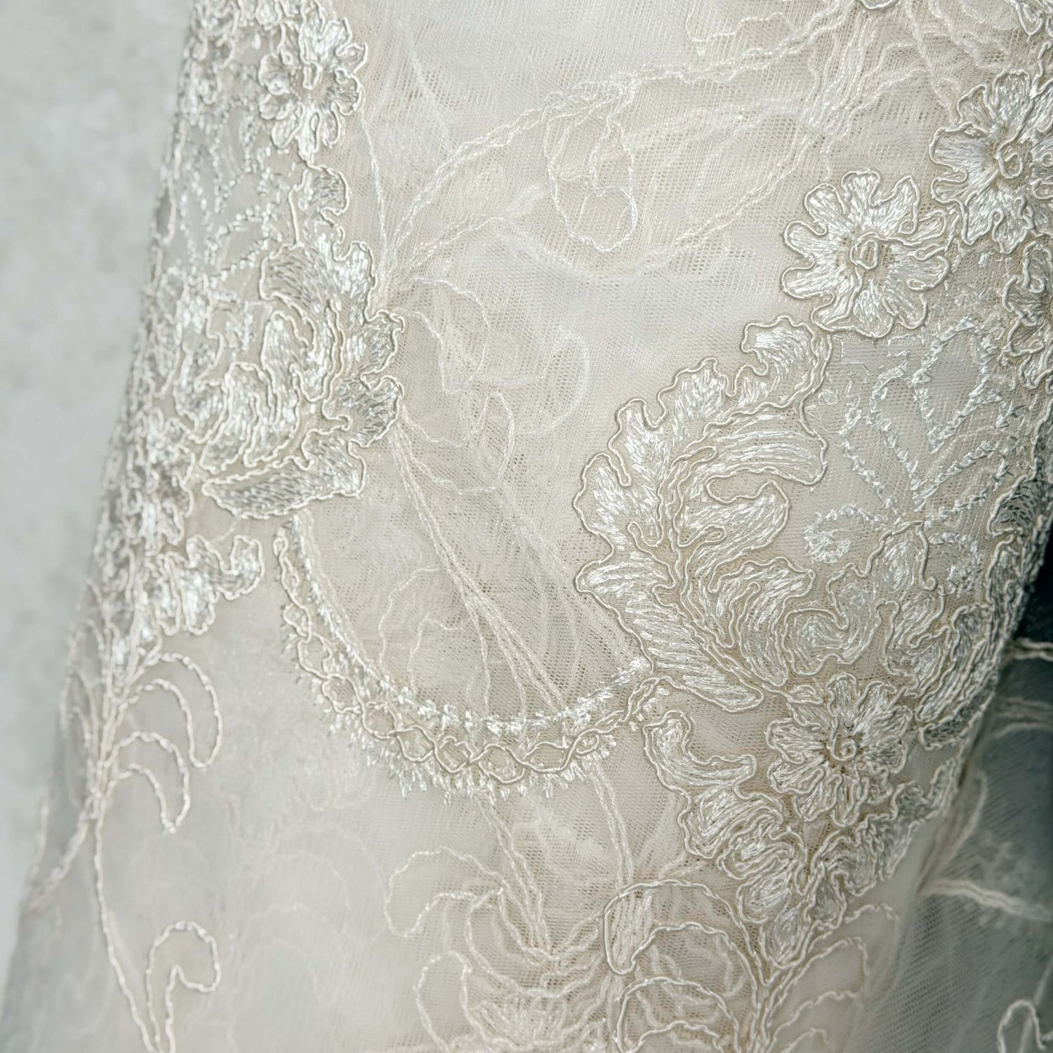 Luxury European Style Off-White Sheer Lace Curtains with Embroidery – Tuana Collection 5