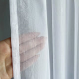 Tulle Curtains Semi Sheer Voile Curtains Custom Made, White 