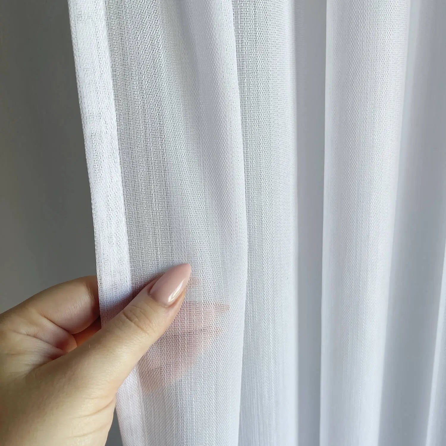 Tulle Curtains  Semi Sheer Voile Curtains Custom Made, White 