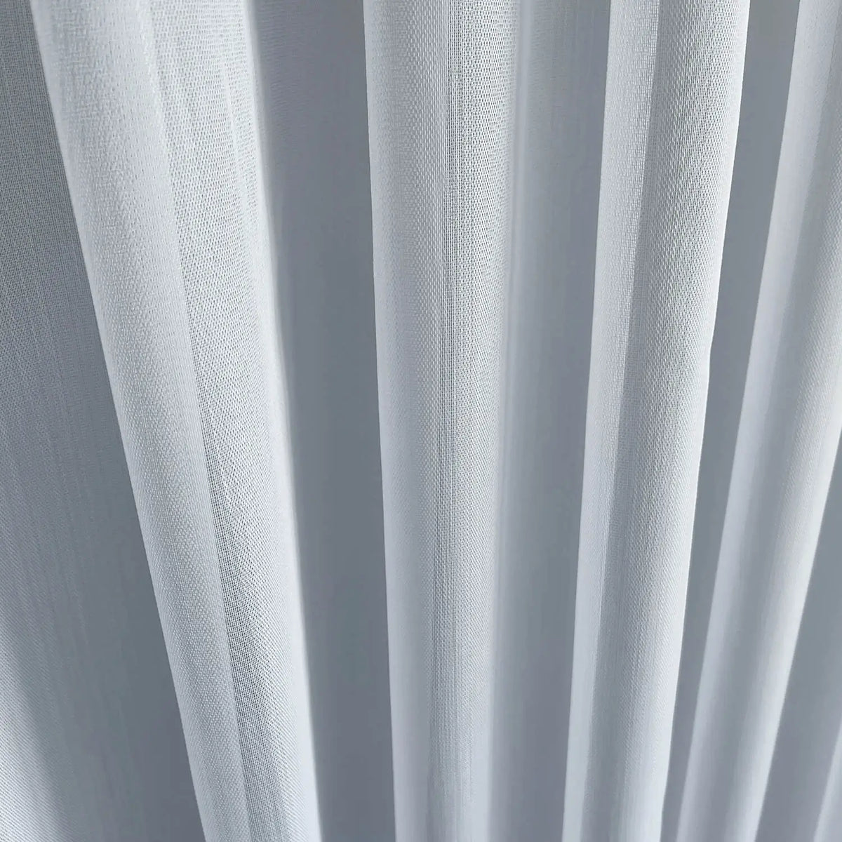 Tulle Curtains Markizeth - Semi Sheer Voile Curtains Custom Made, White 